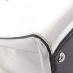 Fendi Tote Bag Black Silver Leather — view 7