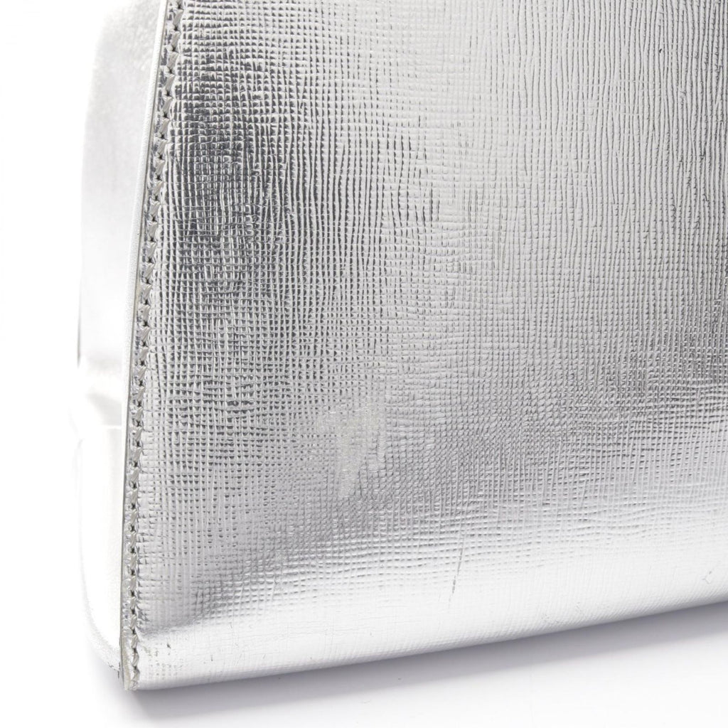 Fendi Tote Bag Black Silver Leather — view 5