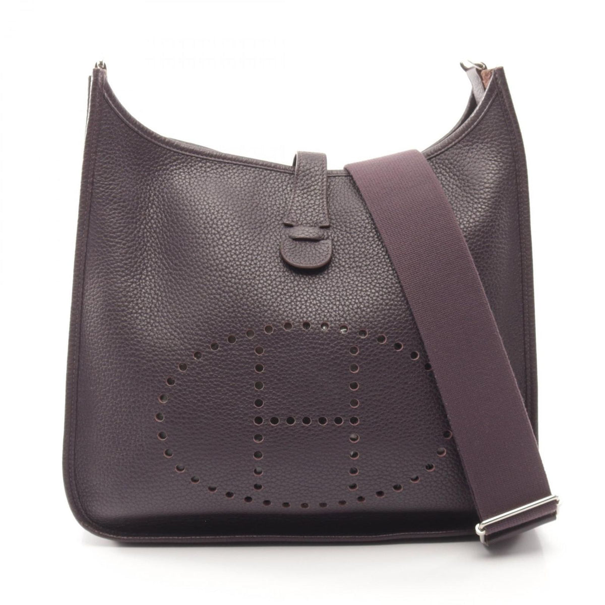 Hermes Shoulder Bag Evelyne 3 Trois GM Raisin