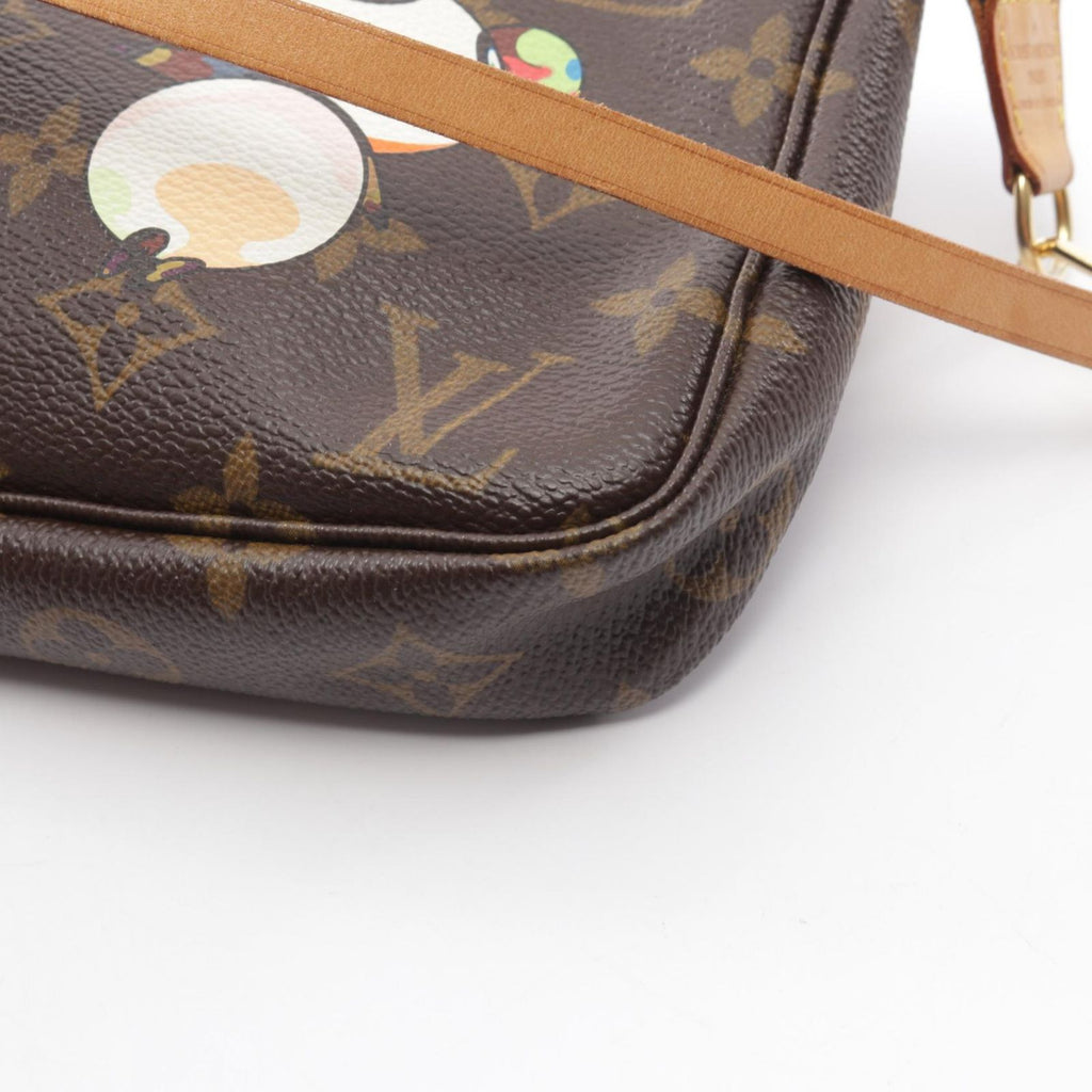 Louis Vuitton Handbag Pochette Accessoires Leather LV x Takashi Murakami — view 7