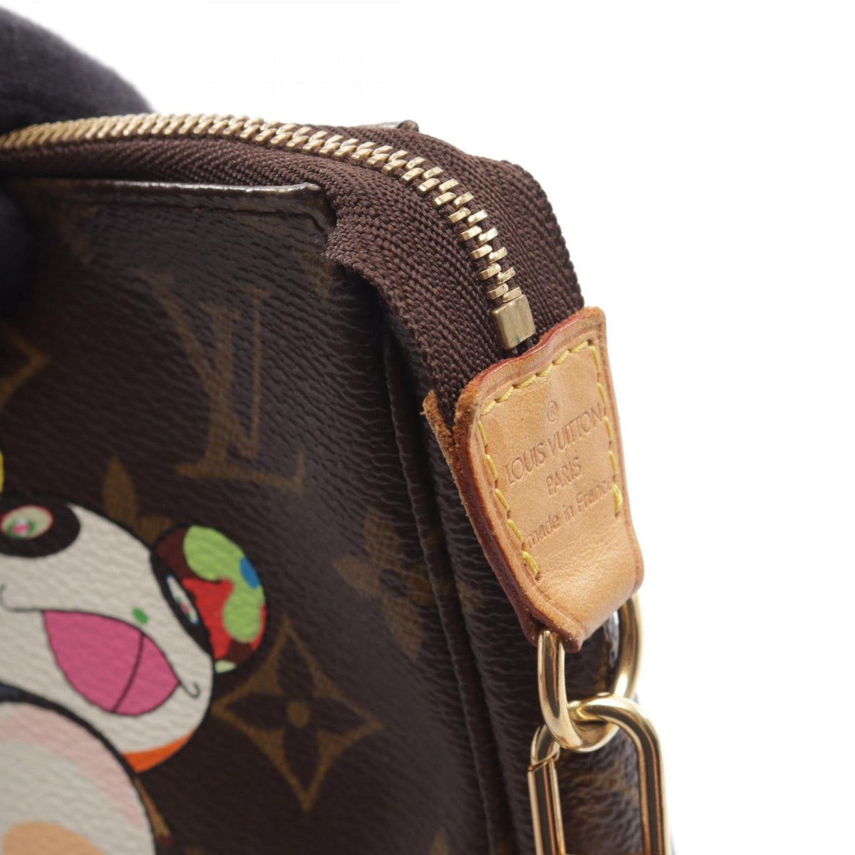 Louis Vuitton Handbag Pochette Accessoires Leather LV x Takashi Murakami — view 8