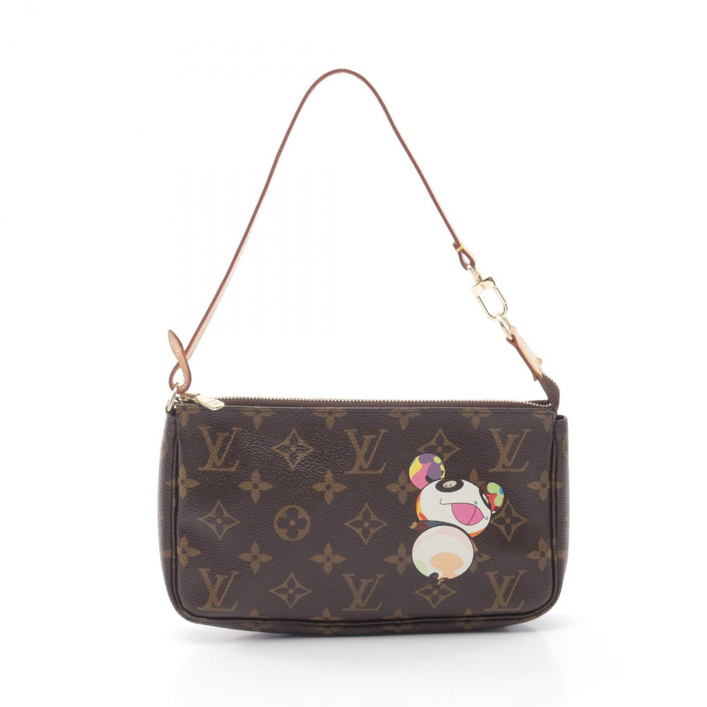 Louis Vuitton Handbag Pochette Accessoires Leather LV x Takashi Murakami
