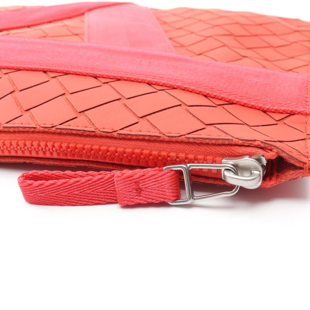 Bottega Veneta Clutch Document Case Red Rubber — view 5