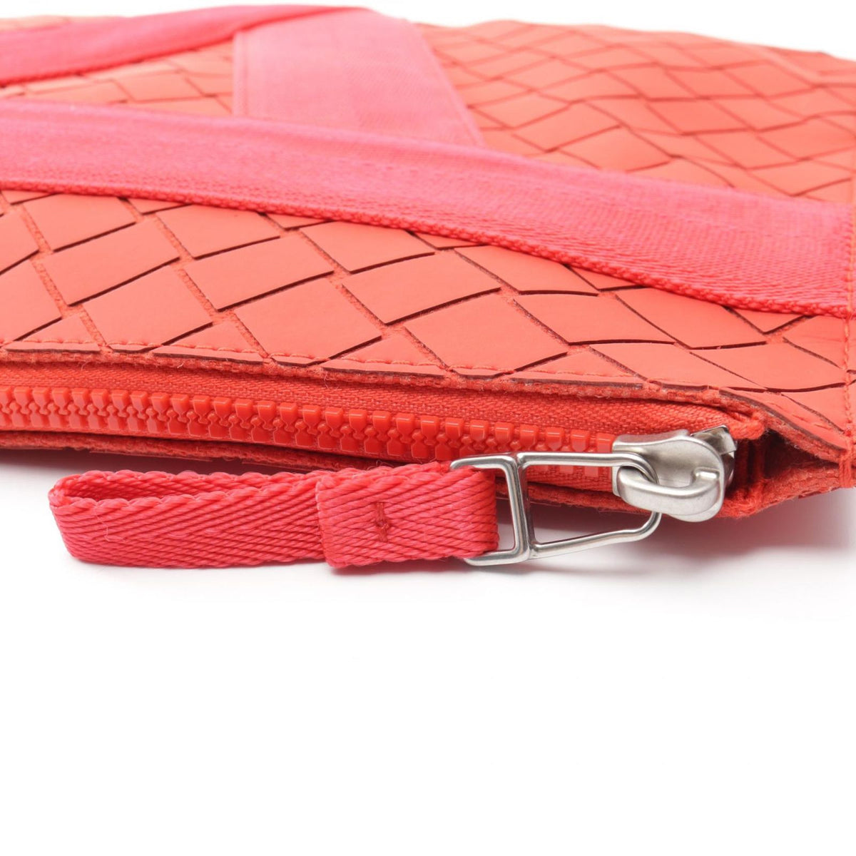 Bottega Veneta Clutch Document Case Red Rubber — view 5