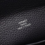 Hermes Shoulder Bag Vide Poche Canvas Jaune Naple Leather — view 4