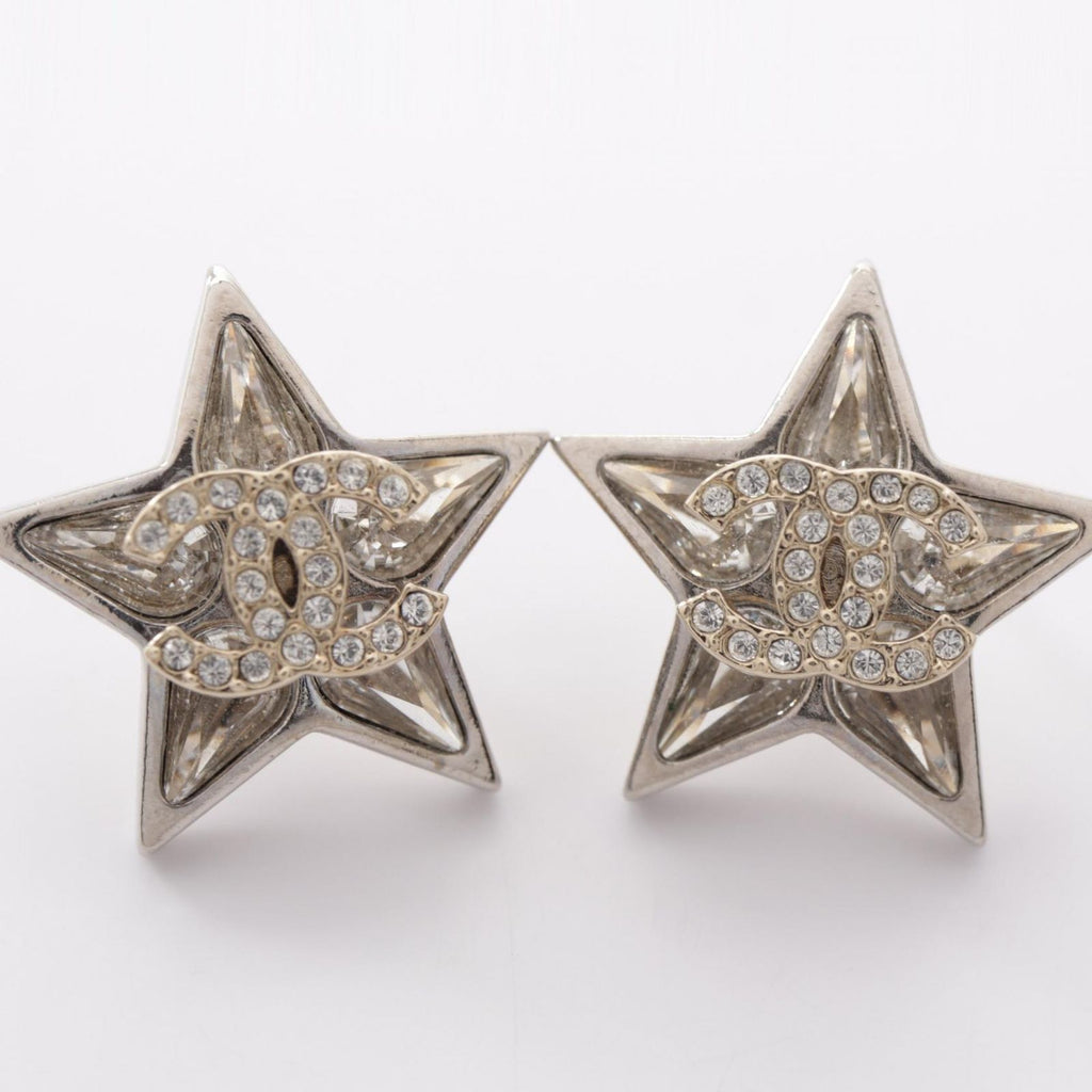 Chanel Earrings Star CC Logo — view 8