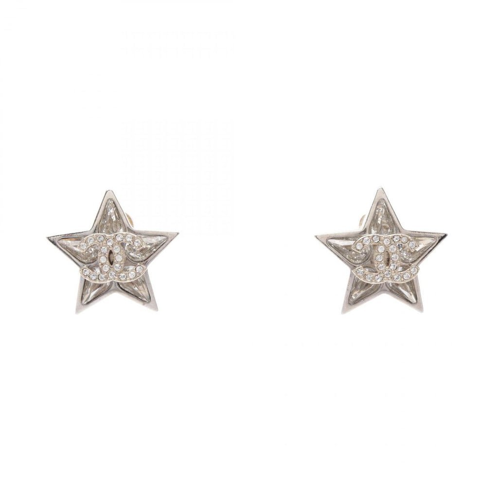 Chanel Earrings Star CC Logo