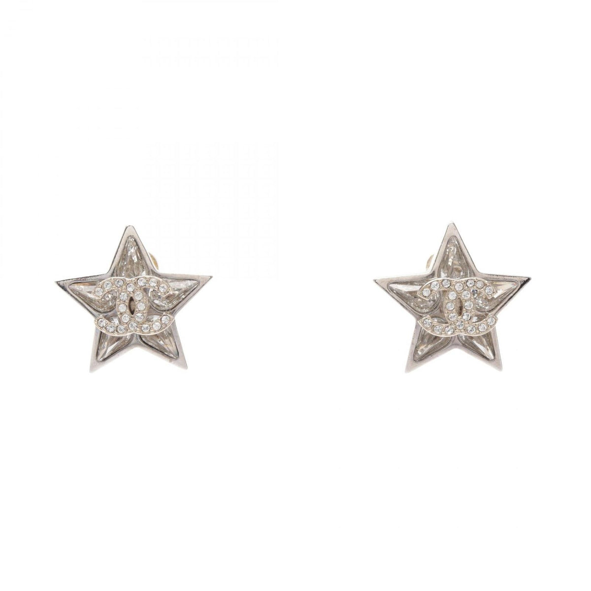 Chanel Earrings Star CC Logo