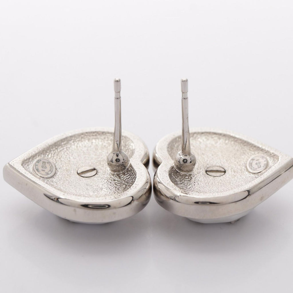 Chanel Earrings Heart CC Logo — view 6