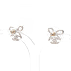 Chanel Earrings CC Logo Ribbon — view 2