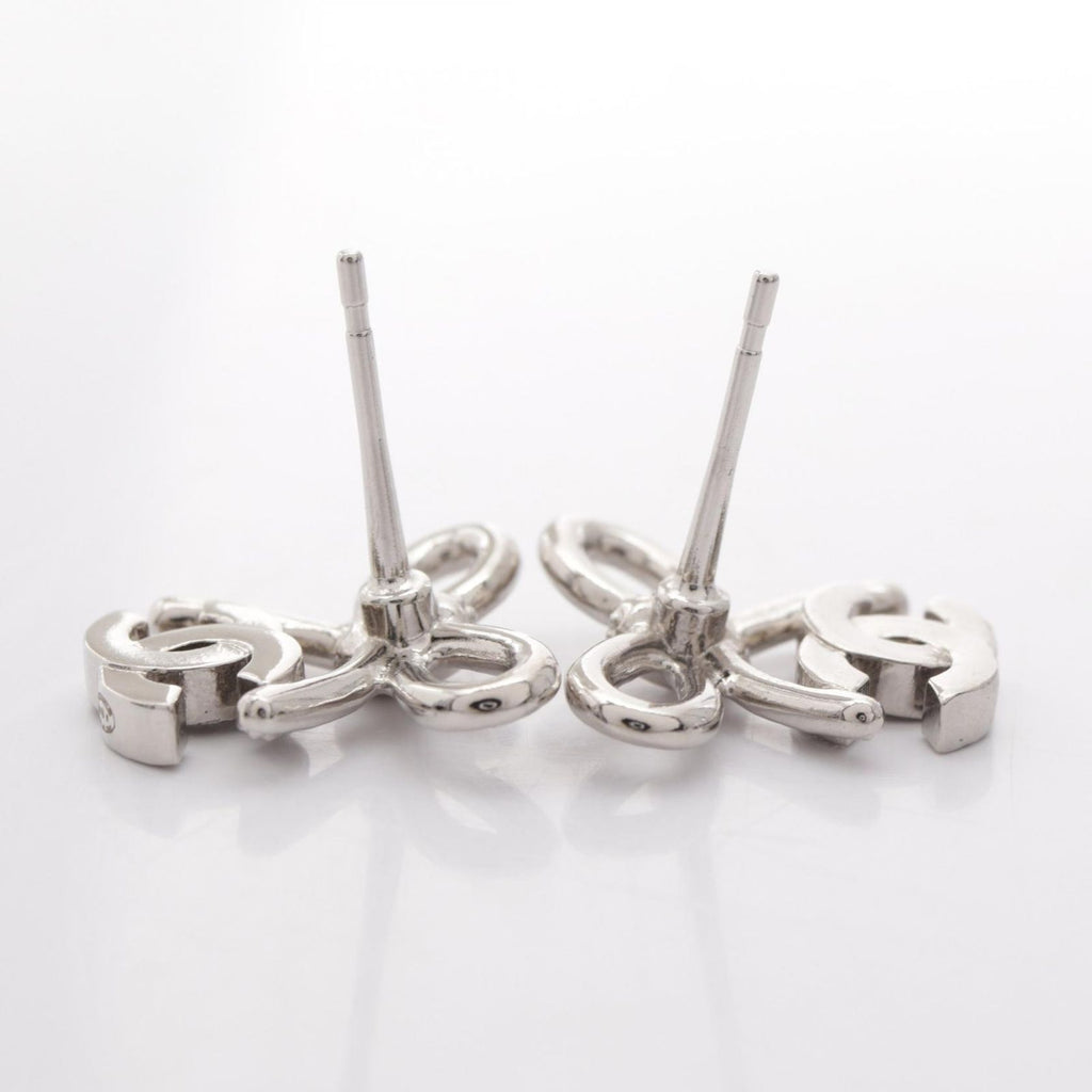 Chanel Earrings CC Logo Ribbon — view 5