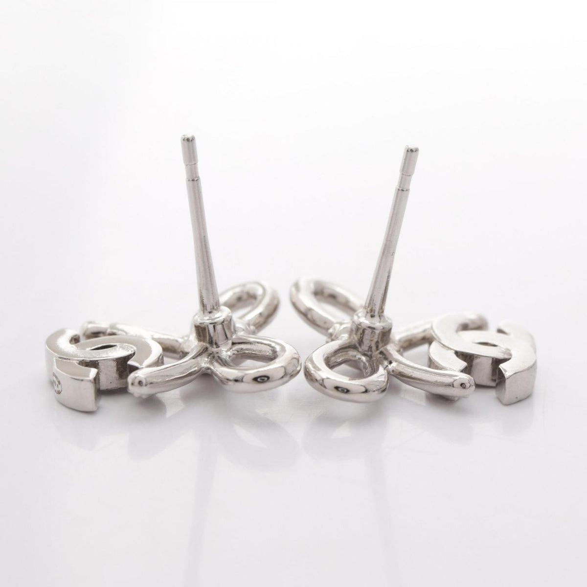 Chanel Earrings CC Logo Ribbon — view 5