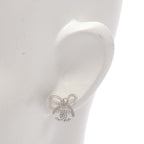 Chanel Earrings CC Logo Ribbon — view 4