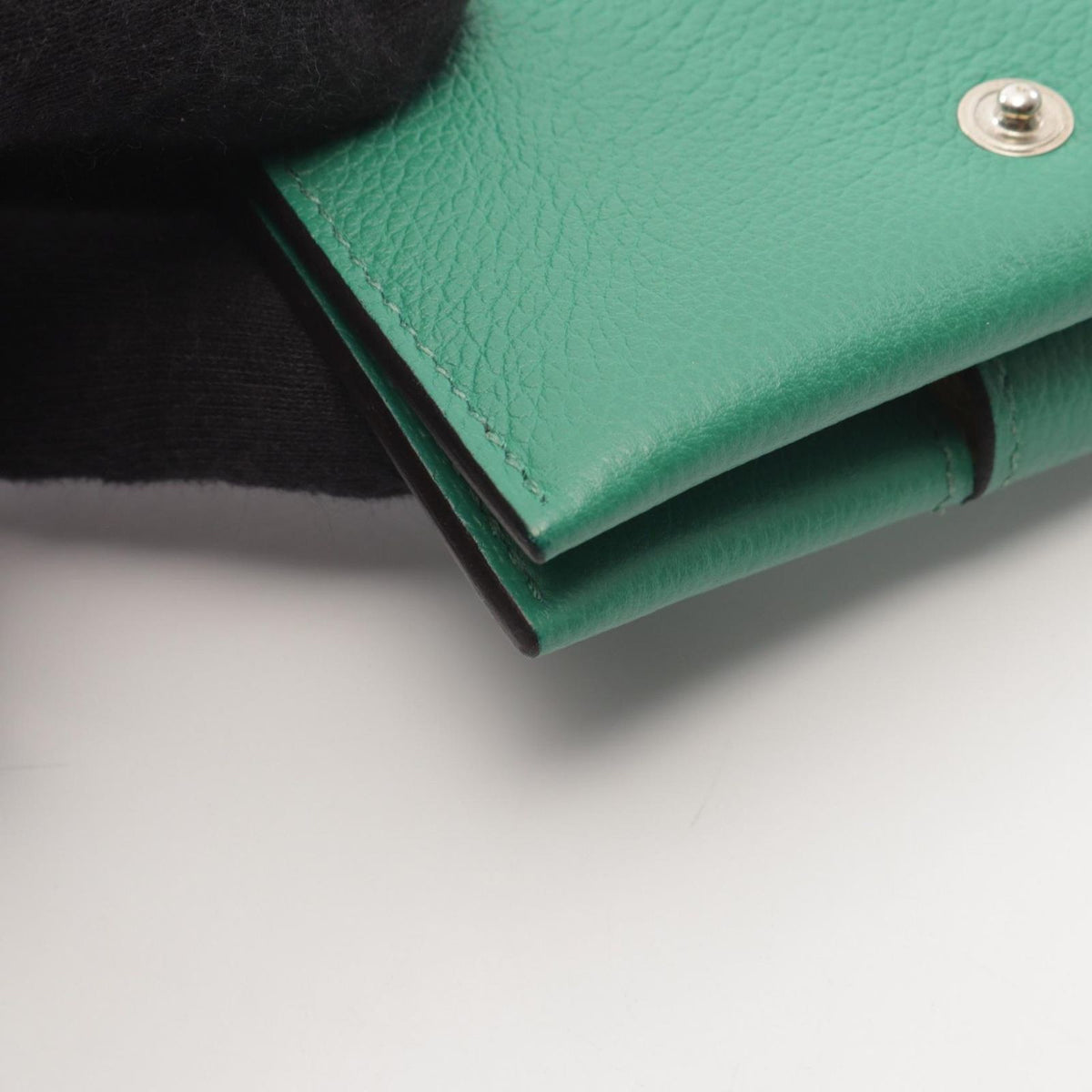 Hermes Card Case M S Vert Vertigo Jaune Naple — view 6