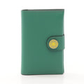 Hermes Card Case M S Vert Vertigo Jaune Naple