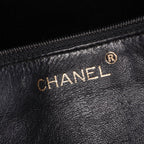Chanel Tote Bag Quilted Black Brown Caviar Leather Chain — view 4