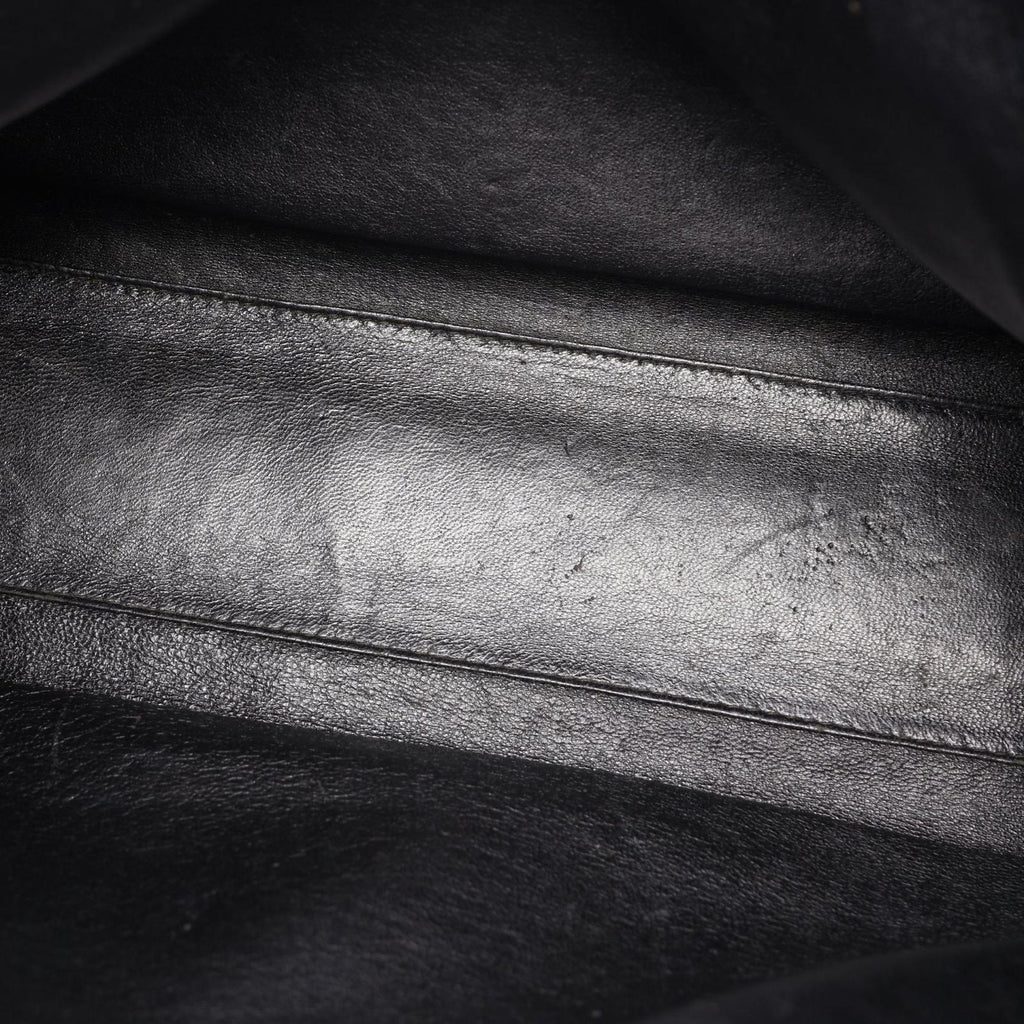 Chanel Tote Bag Quilted Black Brown Caviar Leather Chain — view 7