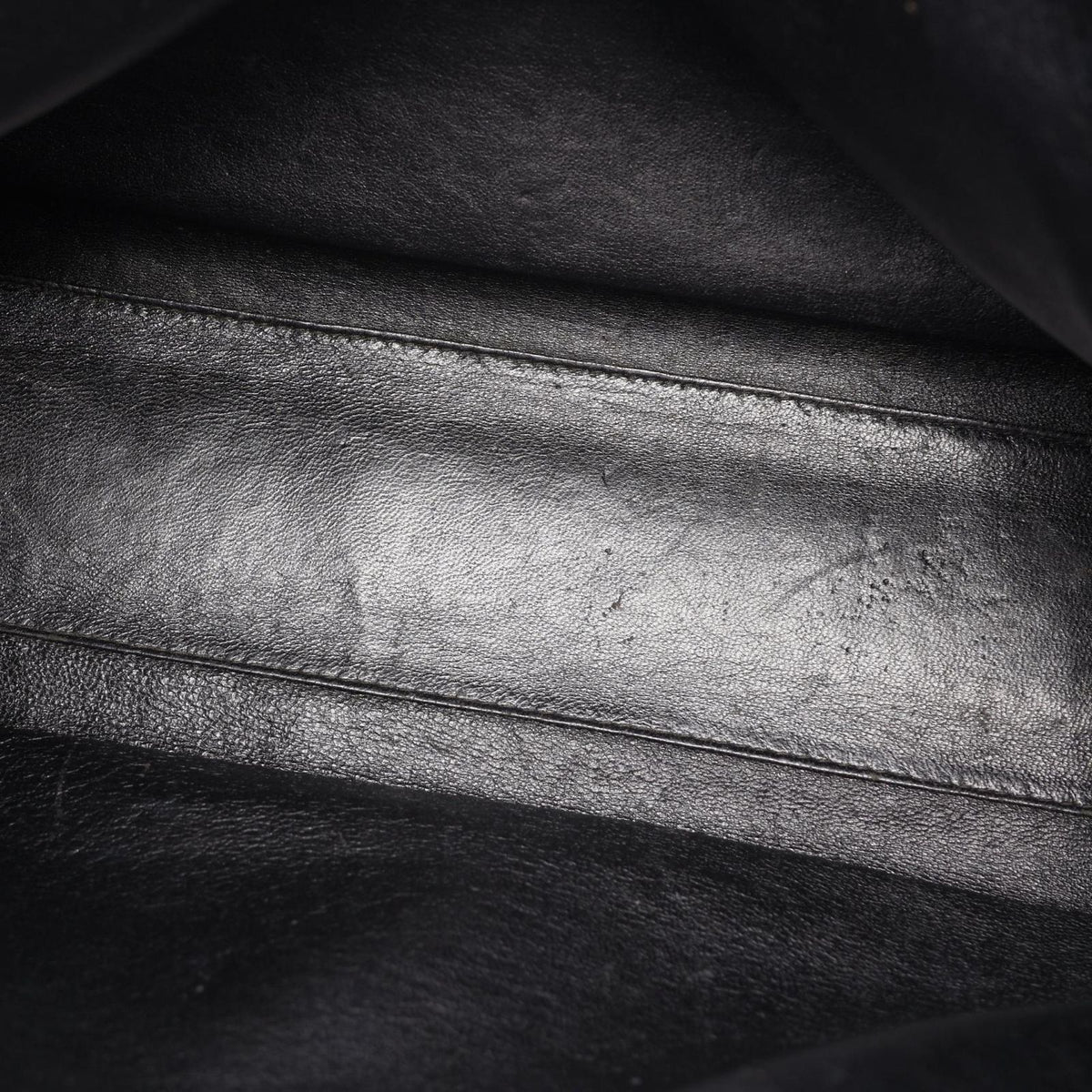 Chanel Tote Bag Quilted Black Brown Caviar Leather Chain — view 7