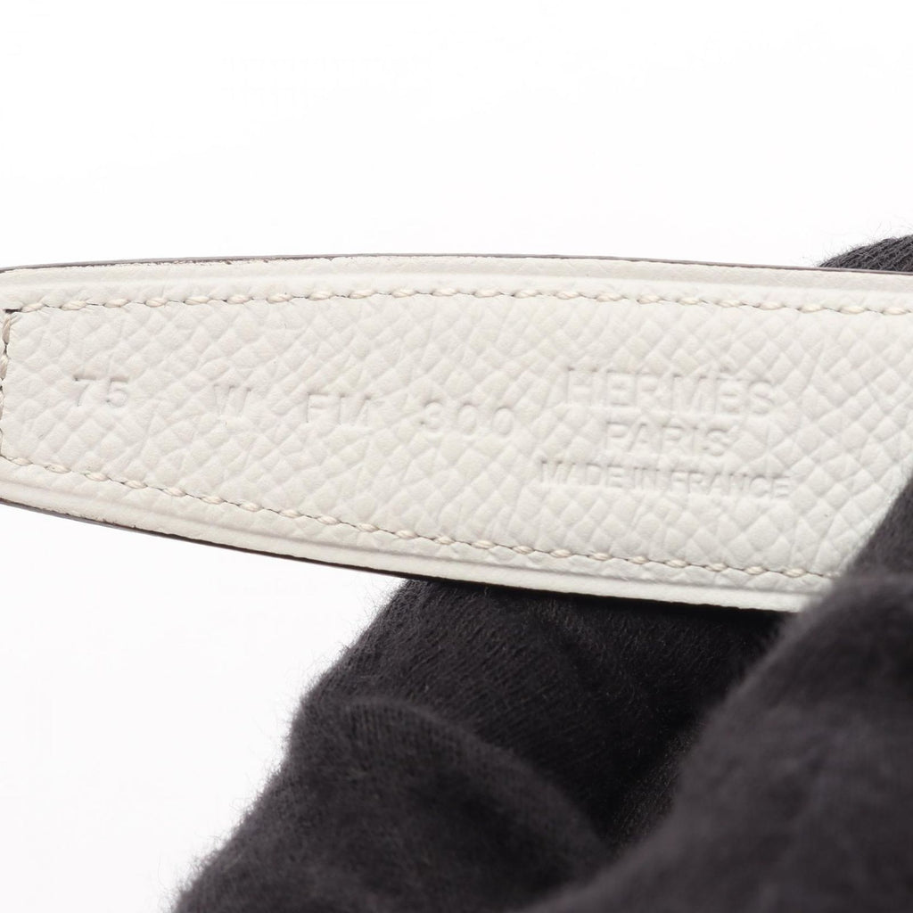 Hermes Belt Constance H Reversible Gold Blanc — view 4