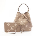 Louis Vuitton Shoulder Bag Neo Noe MM Bicolor Monogram Empreinte Tourterelle