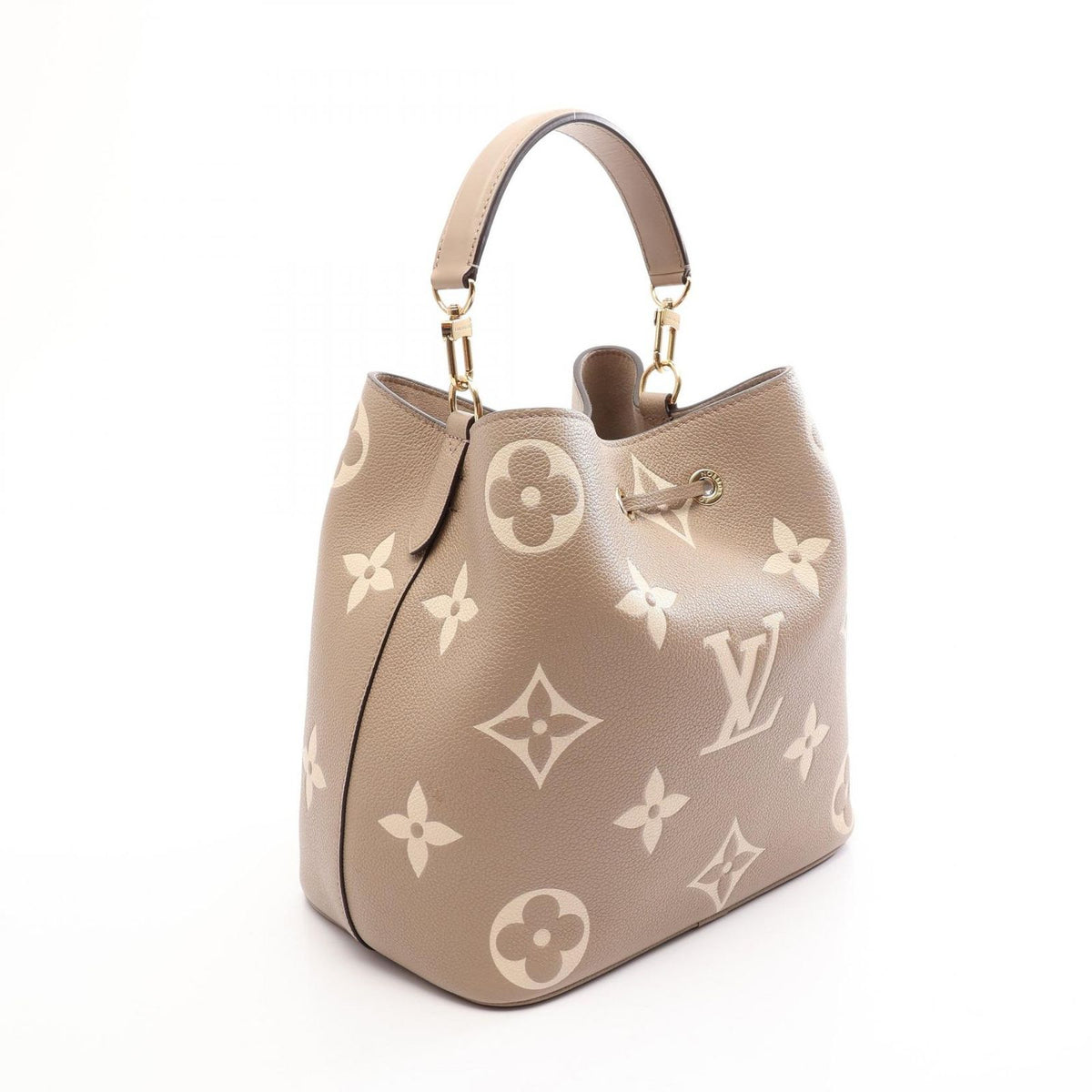 Louis Vuitton Shoulder Bag Neo Noe MM Bicolor Monogram Empreinte Tourterelle — view 2