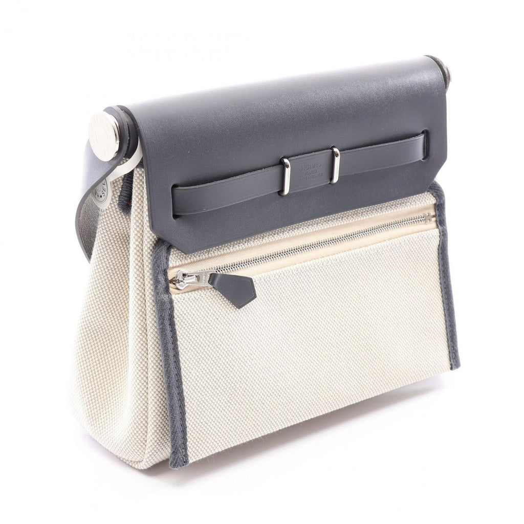 Hermes Shoulder Bag Herbag Zip Mini Ecru Ardoise — view 2