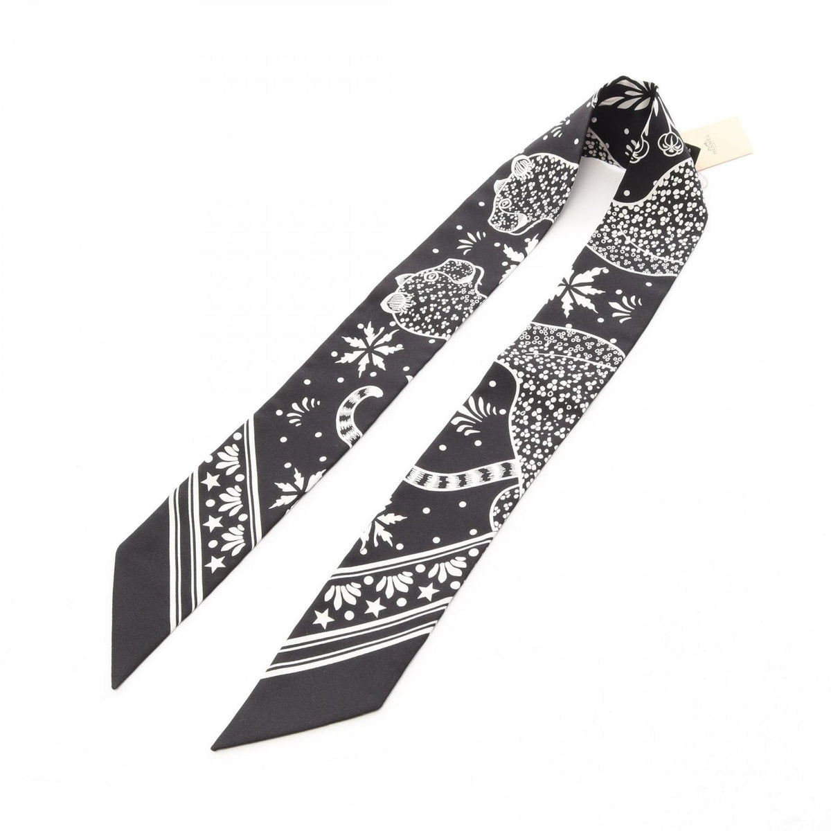 Hermes Scarf Twilly les Leopards Bandana Silk — view 3