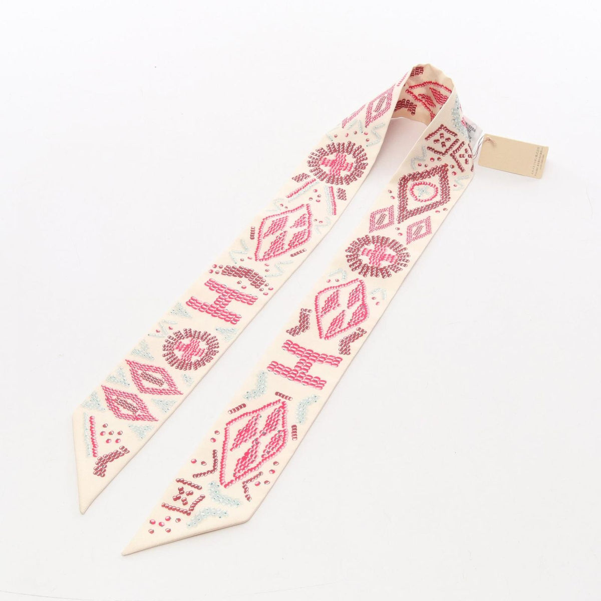 Hermes Scarf Twilly Kelly en Perles Silk — view 3