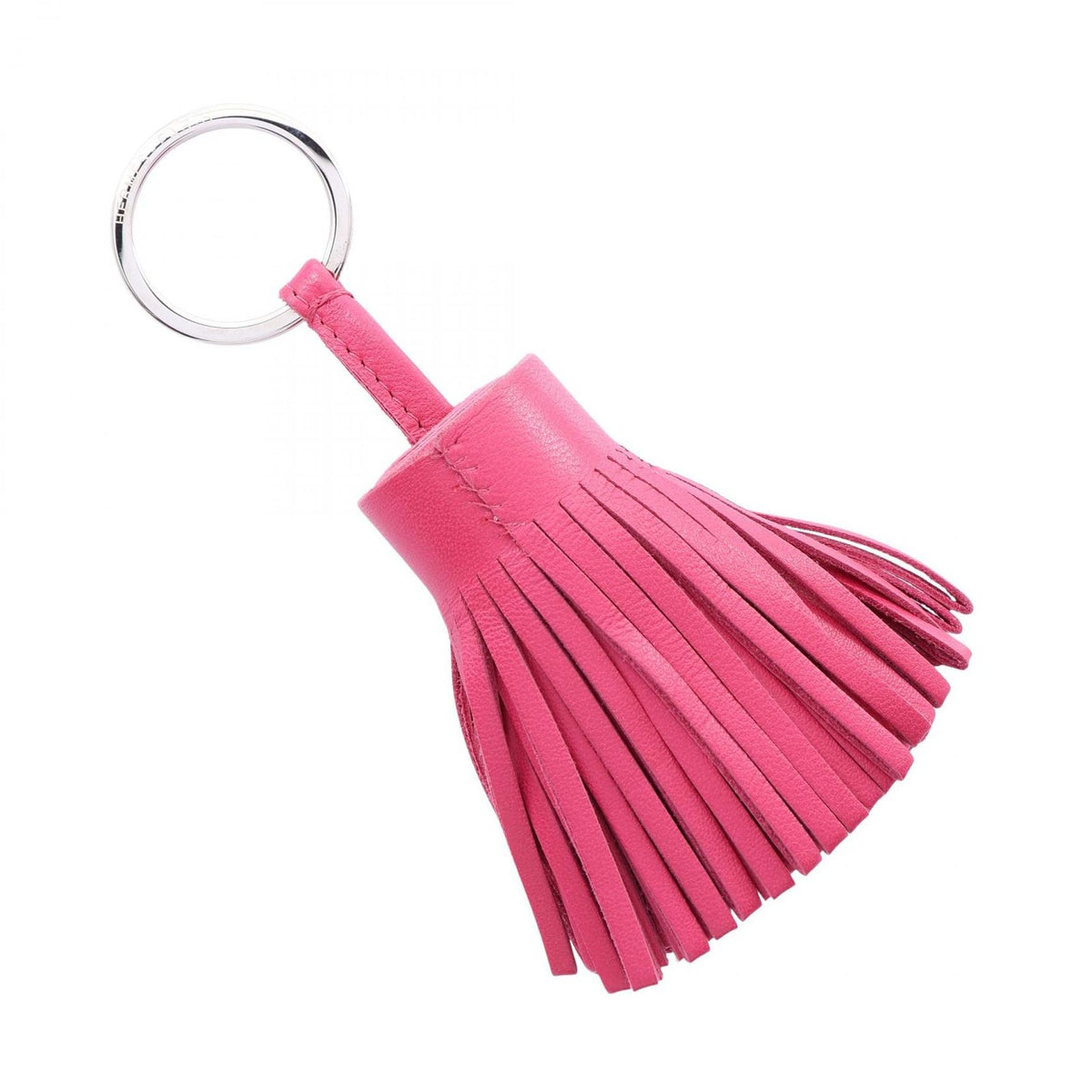 Hermes Charm Carmen Rose Shocking Keychain — view 2