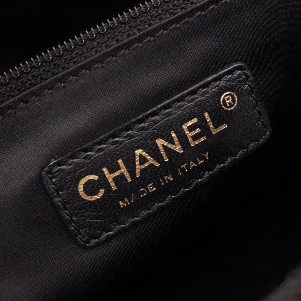 Chanel Tote Bag Quilted Grand Shopping Black Caviar Leather GST Chain — view 4