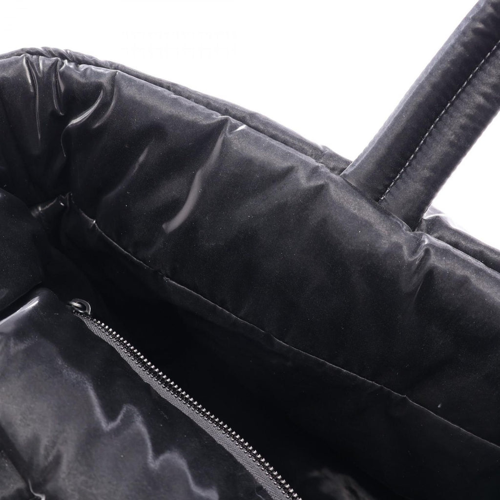 Saint Laurent Paris Tote Bag Wide Puffer Black Nylon — view 6