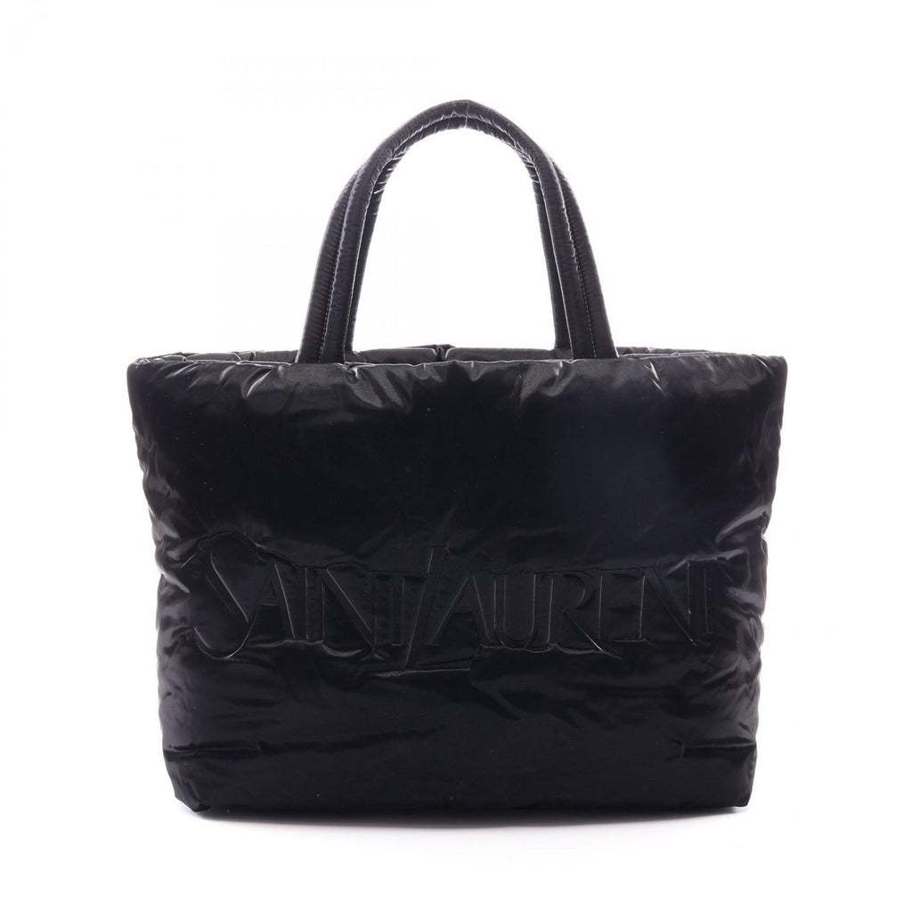 Saint Laurent Paris Tote Bag Wide Puffer Black Nylon