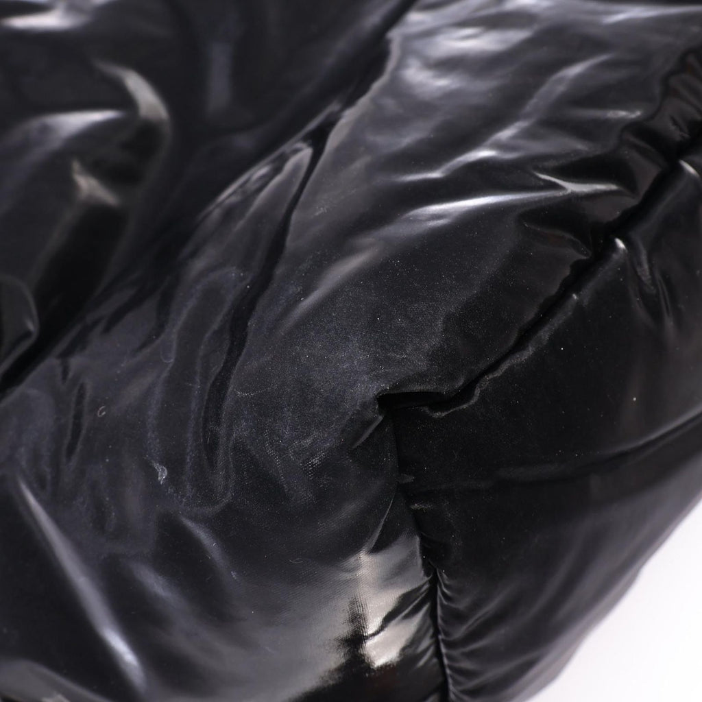 Saint Laurent Paris Tote Bag Wide Puffer Black Nylon — view 8
