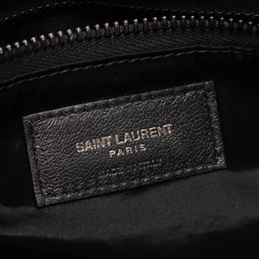 Saint Laurent Paris Tote Bag Wide Puffer Black Nylon — view 4