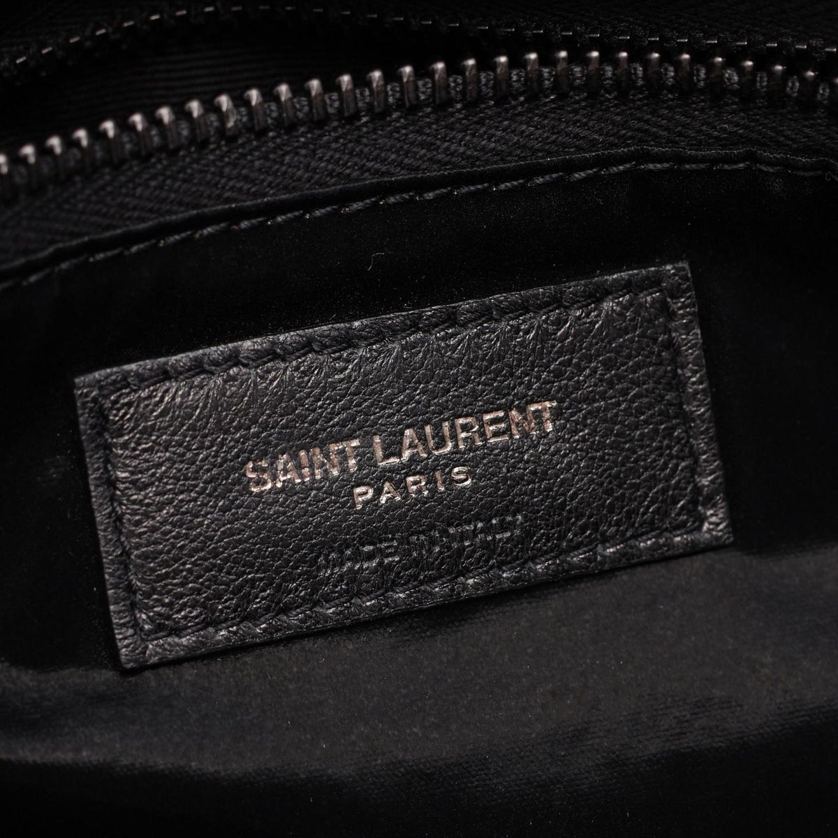 Saint Laurent Paris Tote Bag Wide Puffer Black Nylon — view 4
