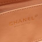 Chanel Shoulder Bag Quilted 2-Way Camel Lambskin Chain Around Flap — view 4