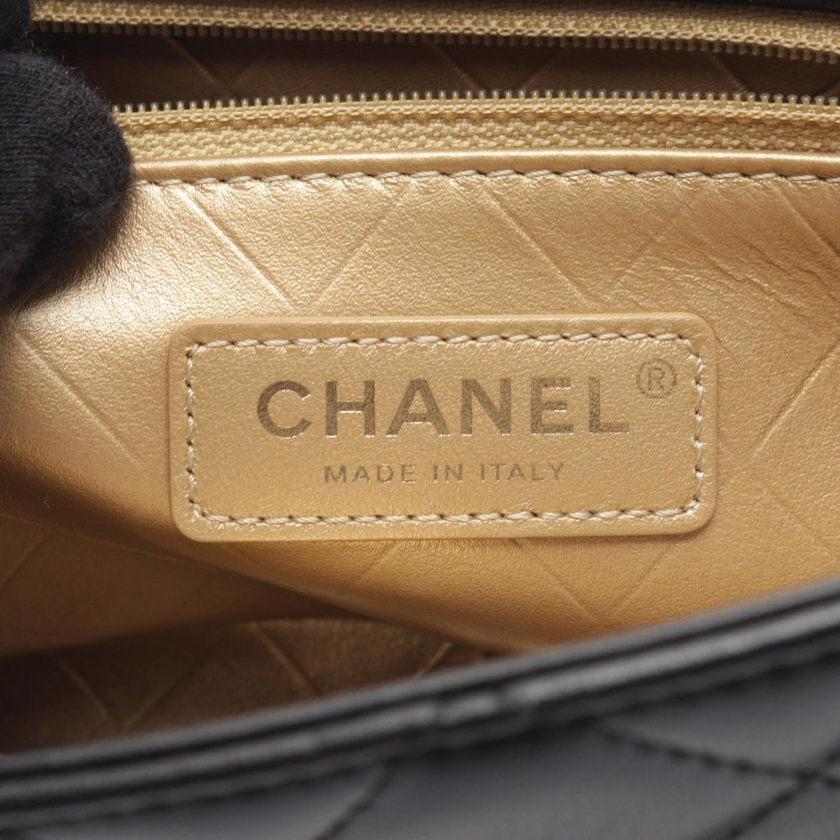 Chanel Shoulder Bag Quilted Clip Coco Black Lambskin Mini Chain — view 4