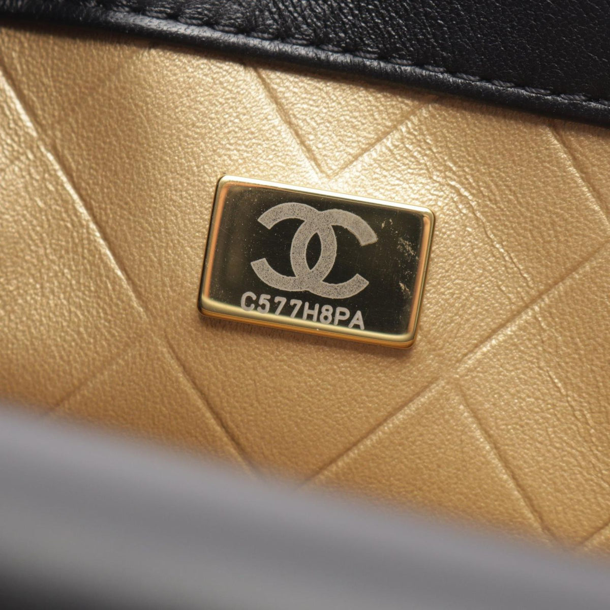 Chanel Shoulder Bag Quilted Clip Coco Black Lambskin Mini Chain — view 5