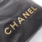 Chanel Shoulder Bag Chanel 22 Mini Black Leather Chanel 22 Quilted Chain — view 7