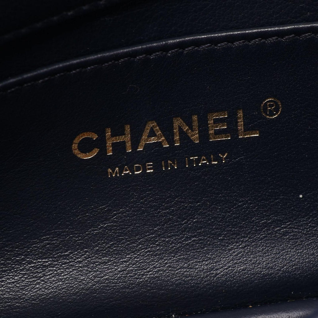 Chanel Shoulder Bag Quilted 2-Way Navy Lambskin Small Flap Chain — view 4
