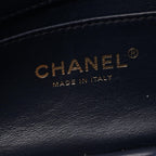 Chanel Shoulder Bag Quilted 2-Way Navy Lambskin Small Flap Chain — view 4