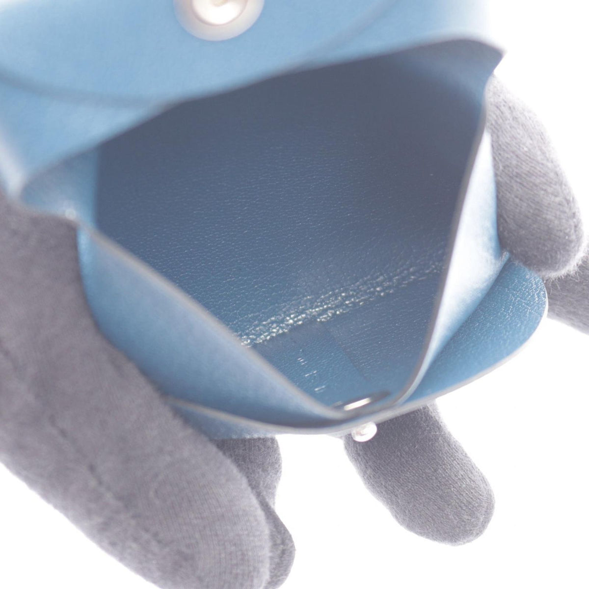 Hermes Coin Purse Bastia Deep Blue — view 3