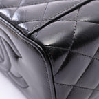 Chanel Shoulder Bag Quilted Vanity 2-Way Black Chain — view 8