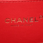 Chanel Shoulder Bag CC Filigree Vanity 2-Way Red Caviar Leather CC Quilted Chain — view 4