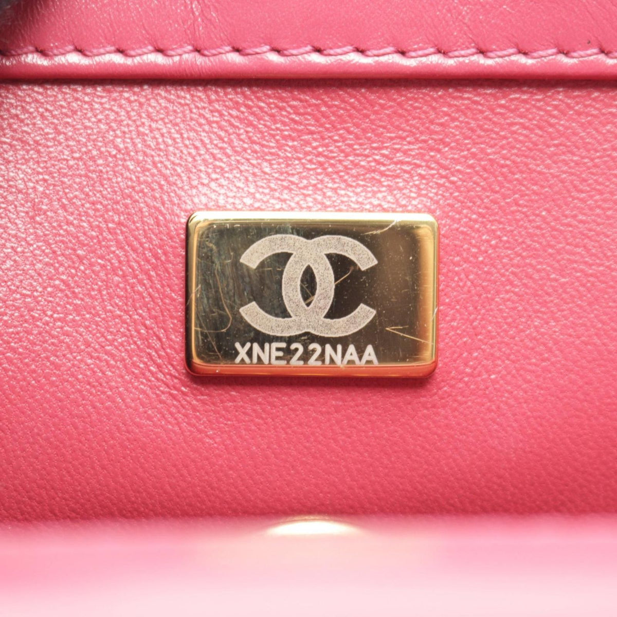 Chanel Shoulder Bag Quilted Small Flap Pink Lambskin Chain — view 5
