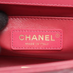 Chanel Shoulder Bag Quilted Small Flap Pink Lambskin Chain — view 4