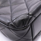 Chanel Shoulder Bag Quilted Mini Flap Black Lambskin Small Chain — view 8