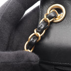 Chanel Shoulder Bag Quilted Black Lambskin Small Flap Chain — view 7