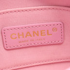 Chanel Shoulder Bag Quilted Pink Lambskin Small Flap Chain — view 4