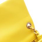 Chanel Shoulder Bag Quilted Mini Flap Yellow Lambskin Mini Chain — view 6
